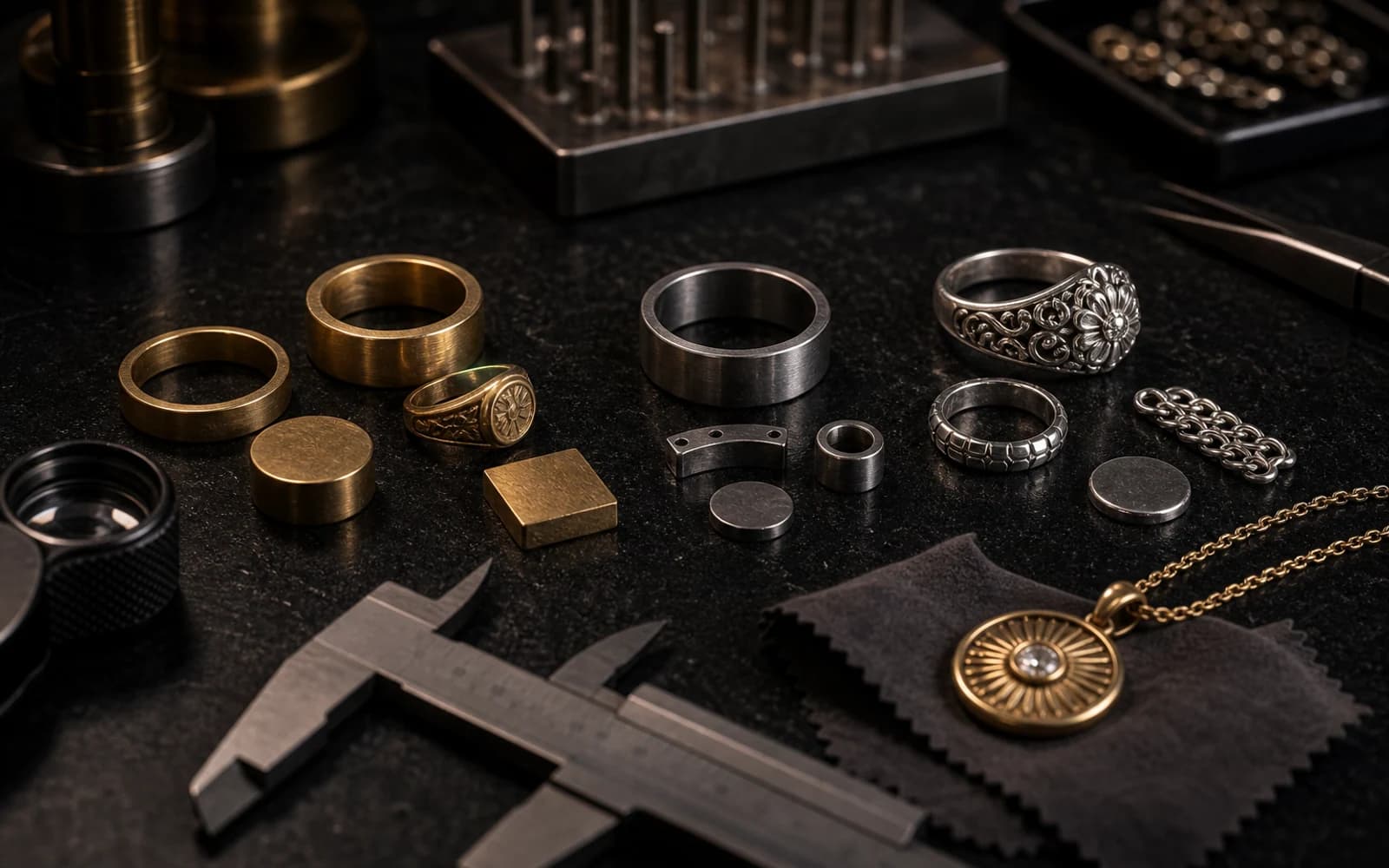 Brass vs Stainless Steel vs 925 Silver Jewelry: Materials guide with jewelry production details by DMJ Concept in Thailand
