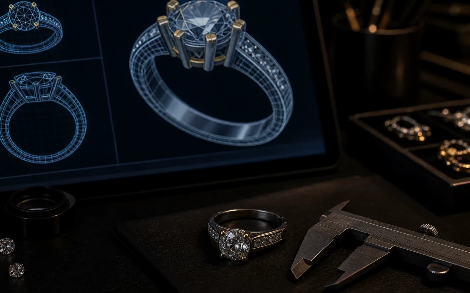 Common CAD Jewelry Design Mistakes That Increase Production Cost: CAD Design guide with jewelry production details by DMJ Concept in Thailand