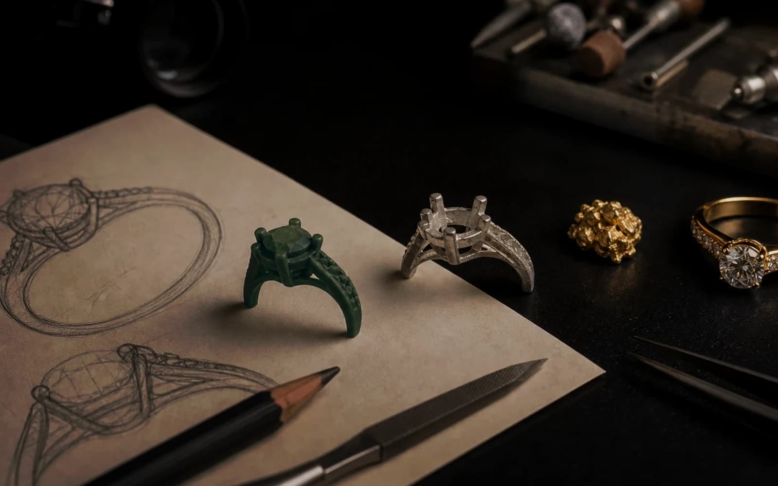 Custom Ring Manufacturing in Thailand: Full Process Guide: Custom Jewelry guide with jewelry production details by DMJ Concept in Thailand