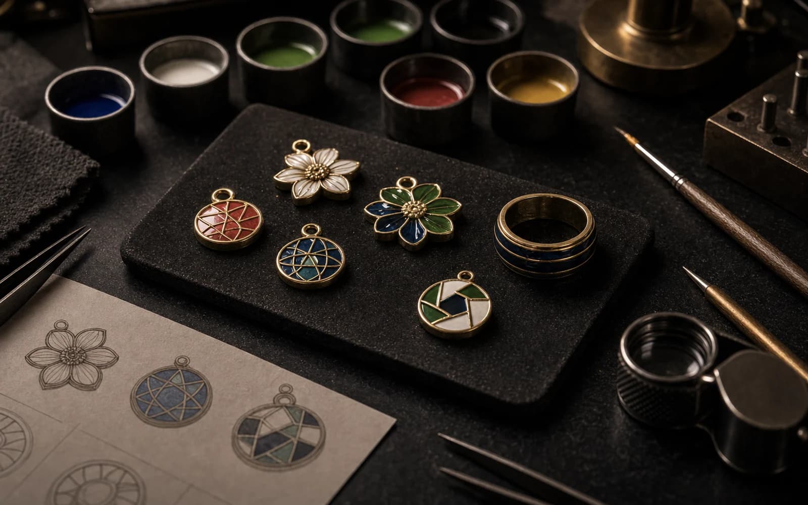 Enamel Jewelry Defects and How to Prevent Them: Stones & Enamel guide with jewelry production details by DMJ Concept in Thailand