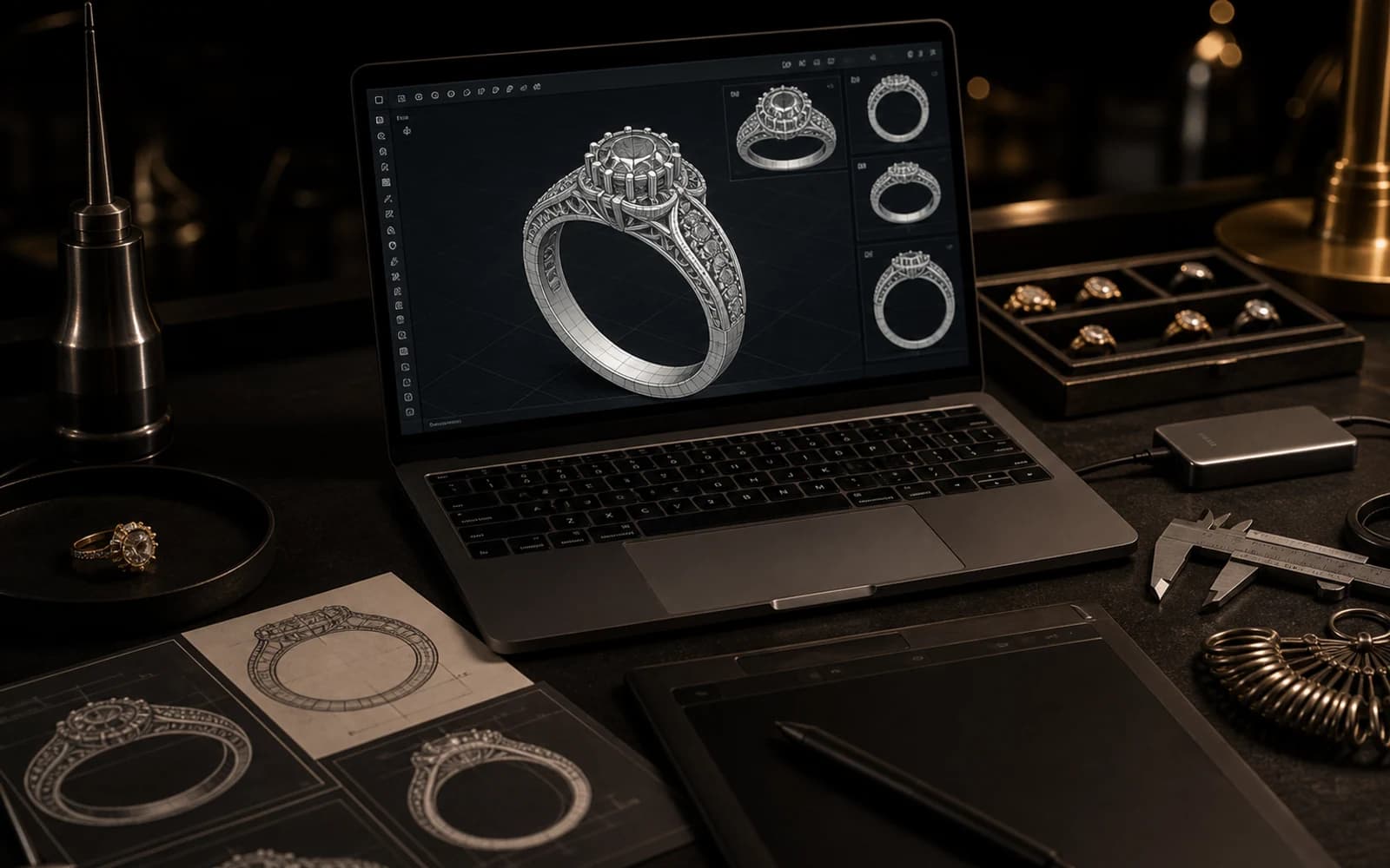 Jewelry CAD File Formats for Production: CAD Design guide with jewelry production details by DMJ Concept in Thailand