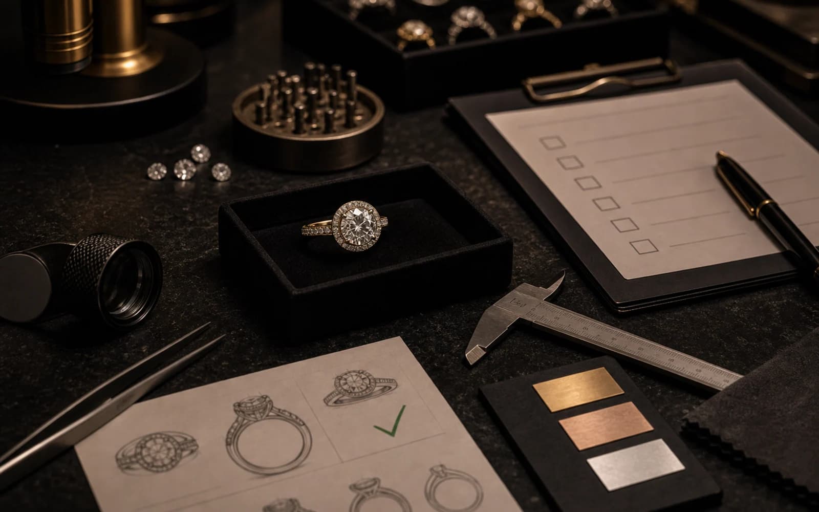 Sample Approval Process for Custom Jewelry Production: Custom Jewelry guide with jewelry production details by DMJ Concept in Thailand