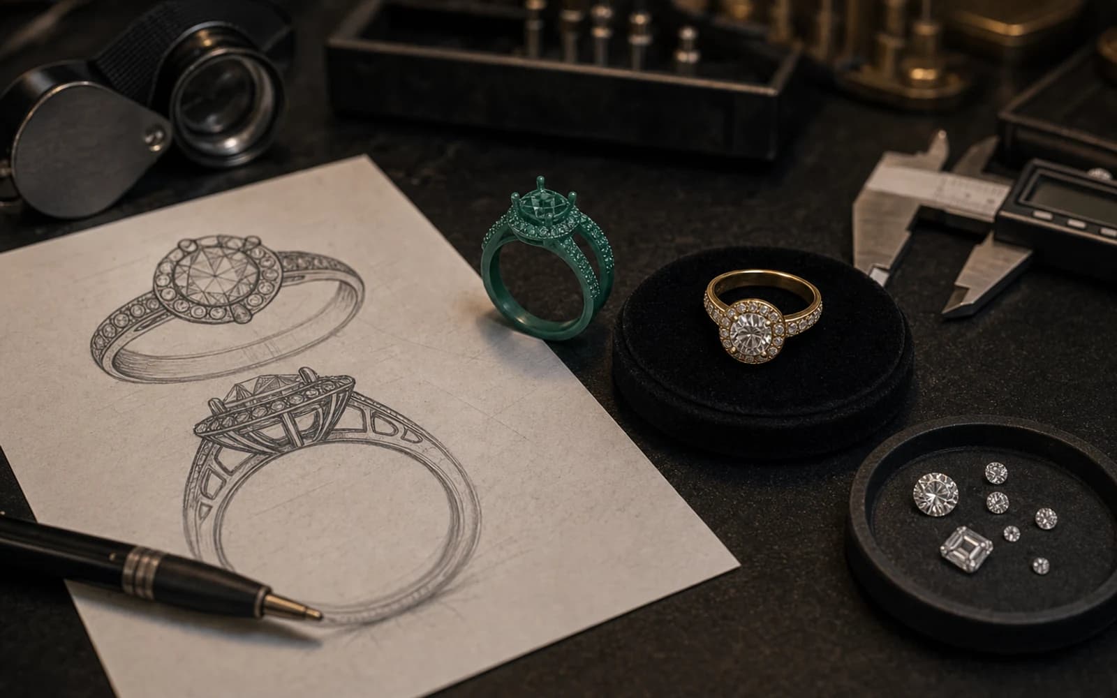 How to Turn a Jewelry Idea Into a Production-Ready Sample: Custom Jewelry guide with jewelry production details by DMJ Concept in Thailand