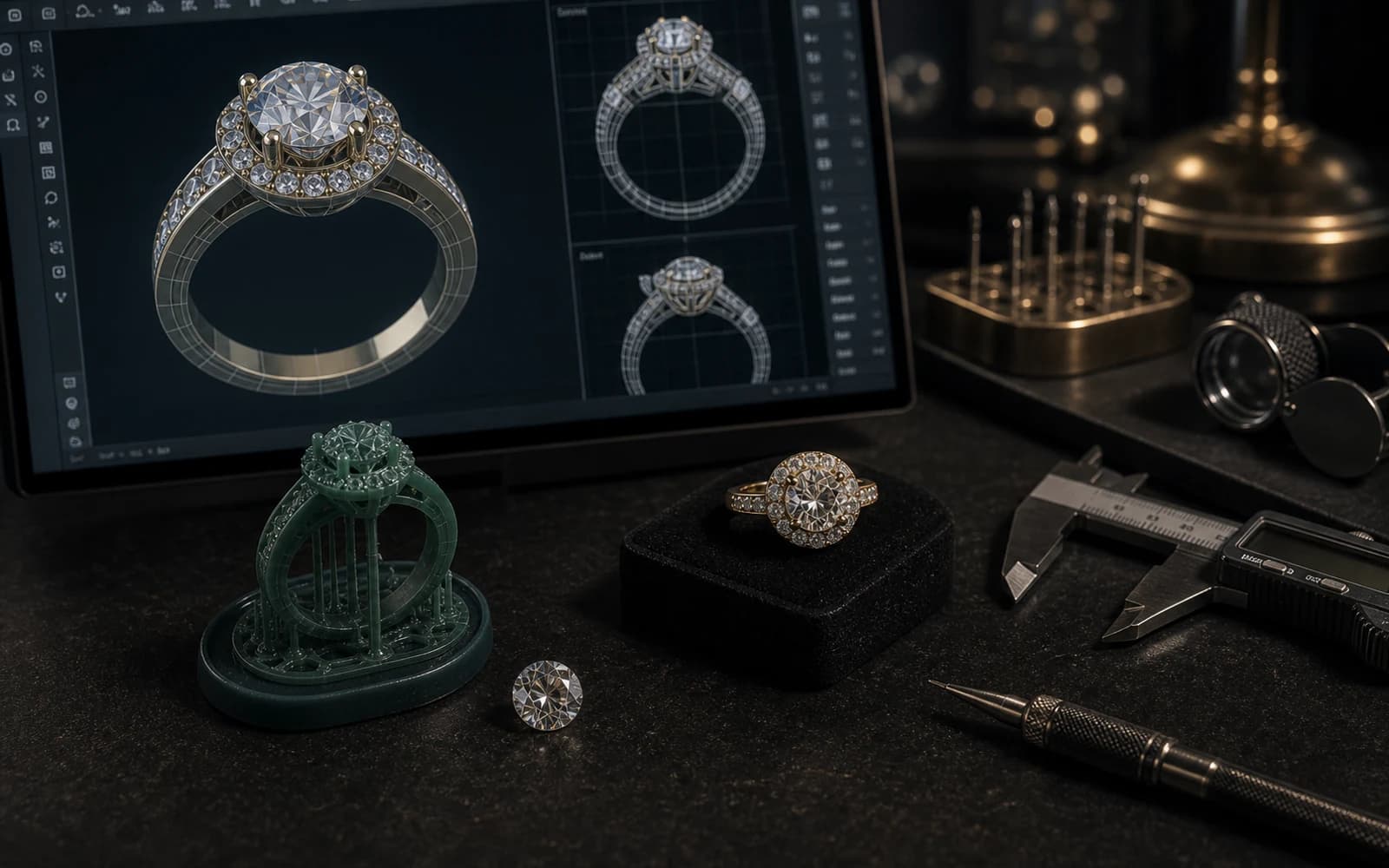 Why CAD Design Matters Before Jewelry Production: CAD Design guide with jewelry production details by DMJ Concept in Thailand