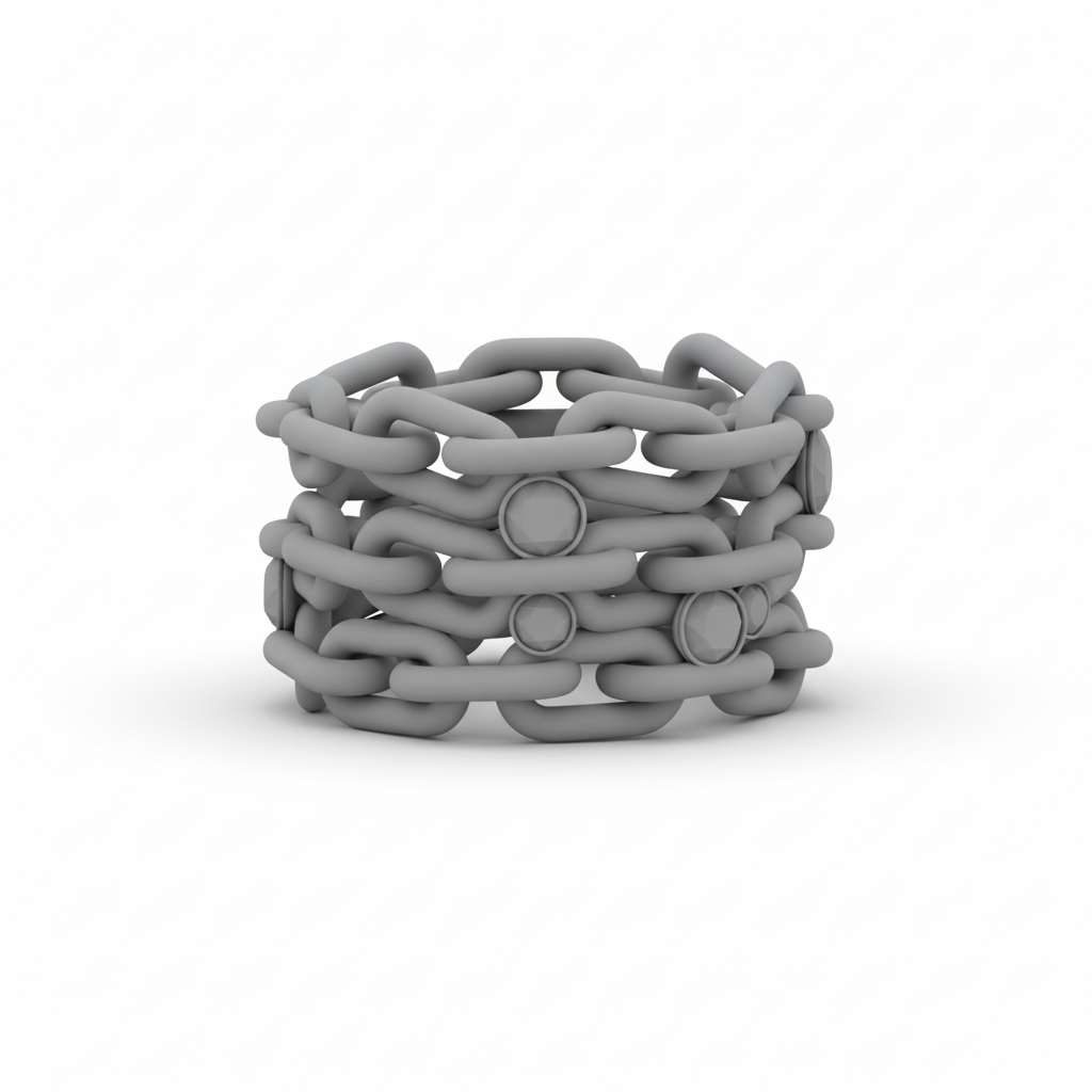 Dynamic Stacking Ring CAD Model CAD render