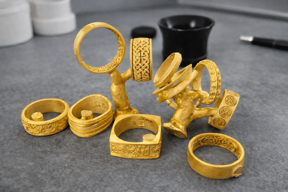 Custom jewelry craftsmanship and design process