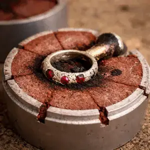 Gold and silver jewelry casting process